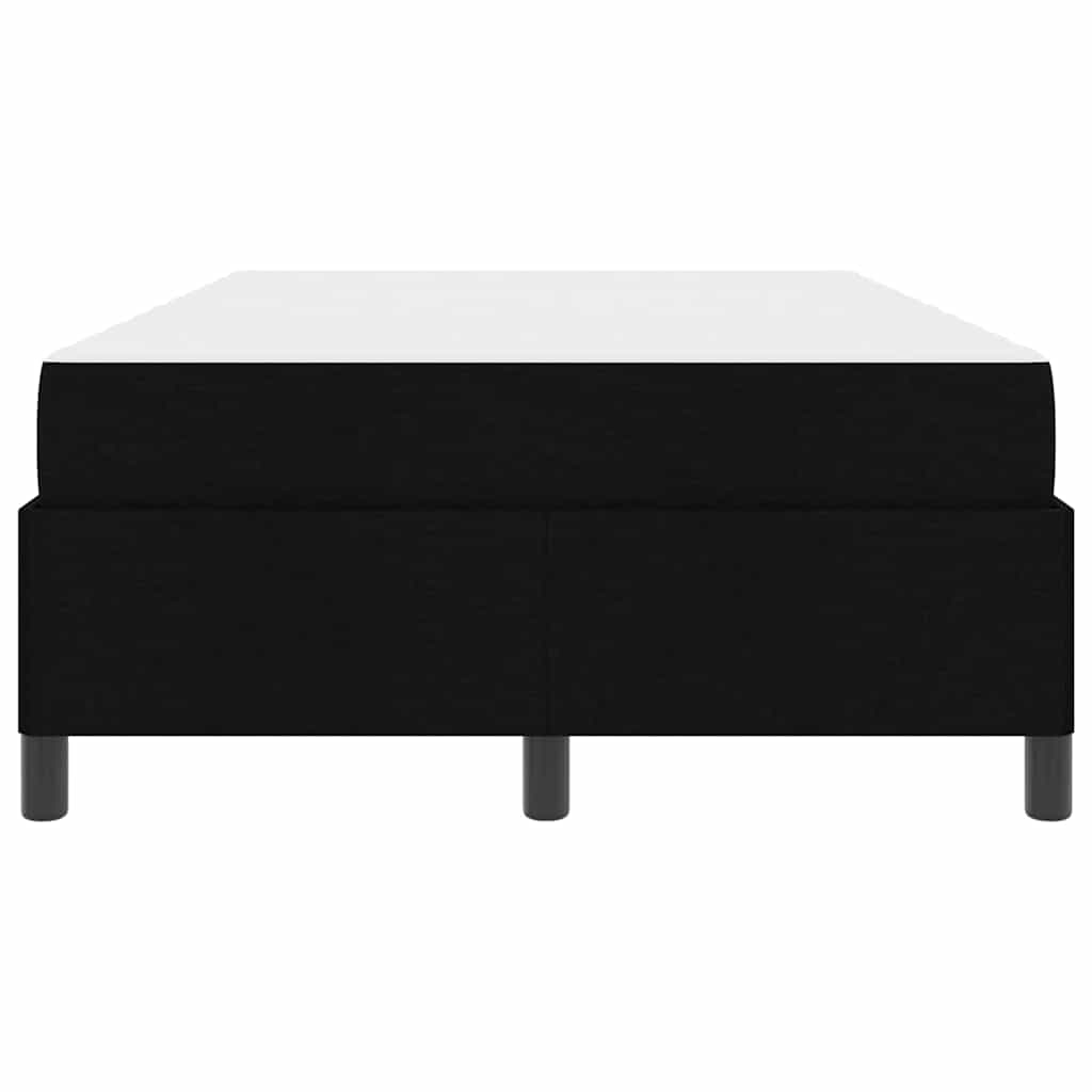 vidaXL Letto a molle Nero e Nero 120 x 190 cm