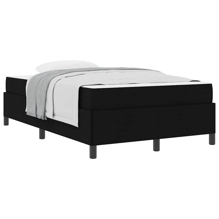 vidaXL Letto a molle Nero e Nero 120 x 190 cm