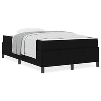 vidaXL Letto a molle Nero e Nero 120 x 190 cm