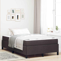 vidaXL Letto a molle Marrone 120 x 190 cm
