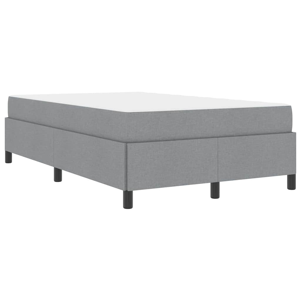 vidaXL Letto a molle Grigio chiaro e nero 120 x 200 cm