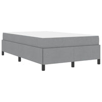 vidaXL Letto a molle Grigio chiaro e nero 120 x 200 cm