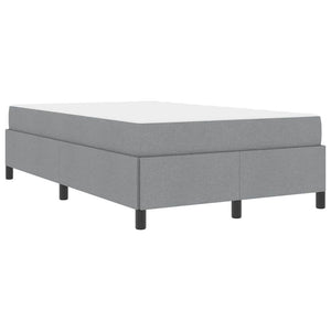 vidaXL Letto a molle Grigio chiaro e nero 120 x 200 cm