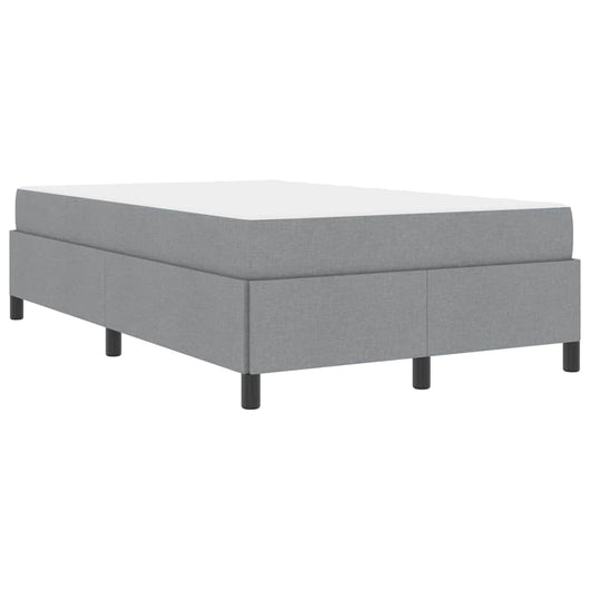 vidaXL Letto a molle Grigio chiaro e nero 120 x 200 cm