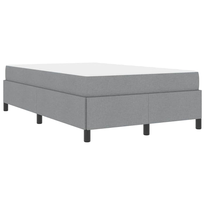vidaXL Letto a molle Grigio chiaro e nero 120 x 200 cm