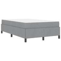 vidaXL Letto a molle Grigio chiaro e nero 120 x 200 cm