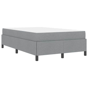 vidaXL Letto a molle Grigio chiaro e nero 120 x 200 cm