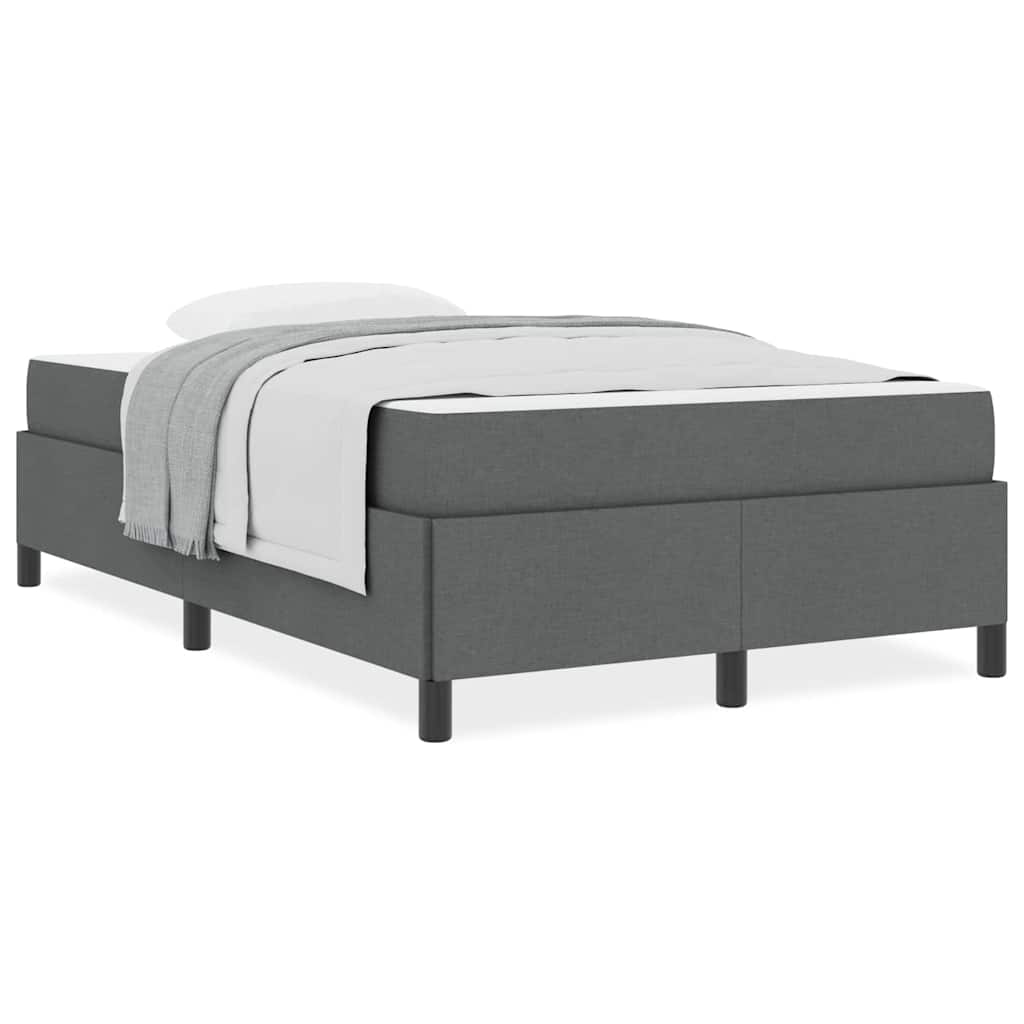 vidaXL Letto a molle Grigio scuro e Nero 120 x 200 cm