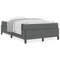 vidaXL Letto a molle Grigio scuro e Nero 120 x 200 cm