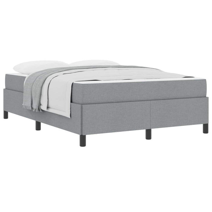 Letto a molle Grigio chiaro 140 x 190 cm Tessuto 3398857