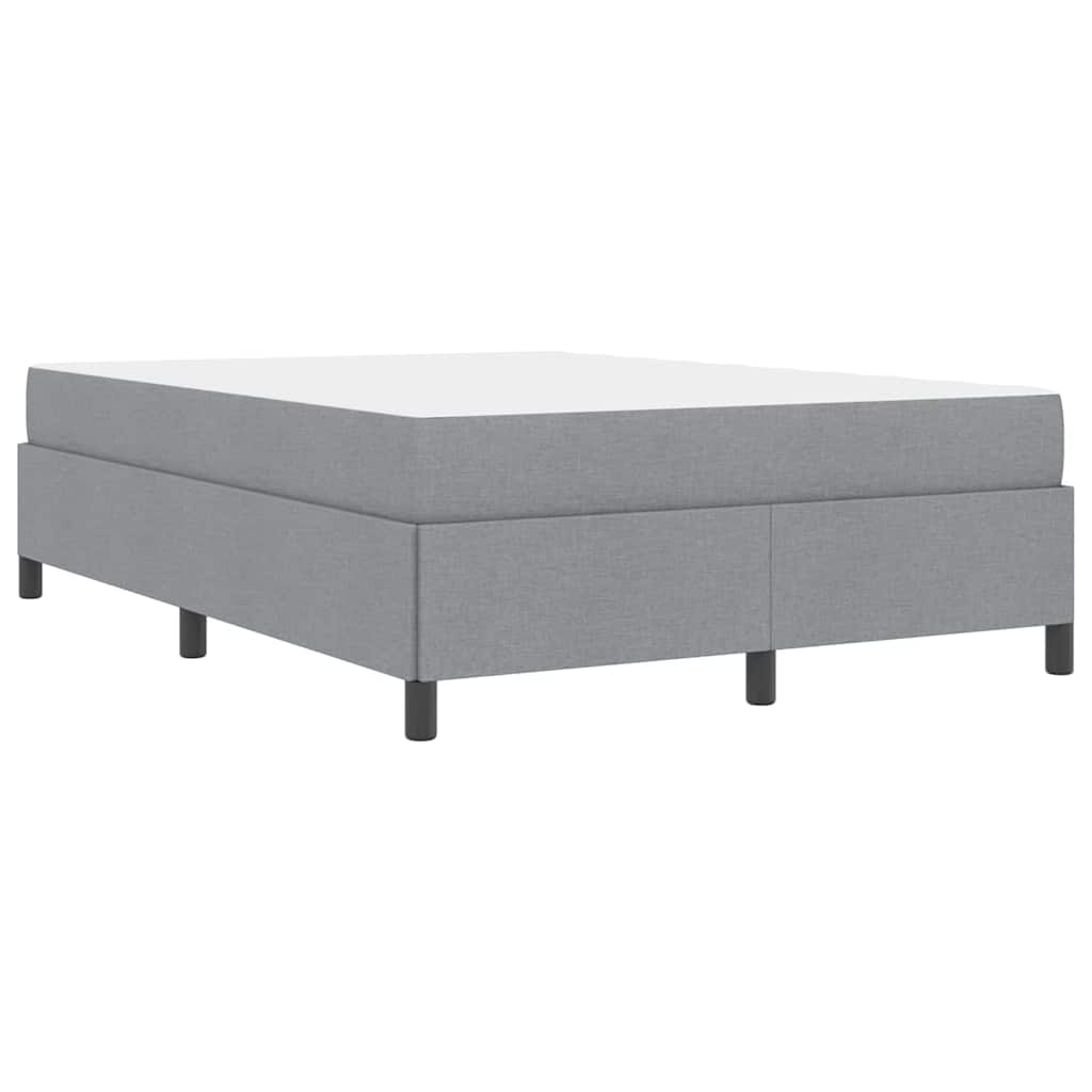 vidaXL Letto a molle Grigio Chiaro e Nero 140 x 190 cm