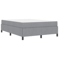 Letto a molle Grigio chiaro 140 x 190 cm Tessuto 3398857