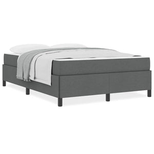 vidaXL Letto a molle Grigio scuro e Nero 140 x 190 cm