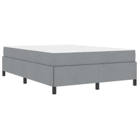 vidaXL Letto a molle Grigio chiaro e nero 140 x 200 cm