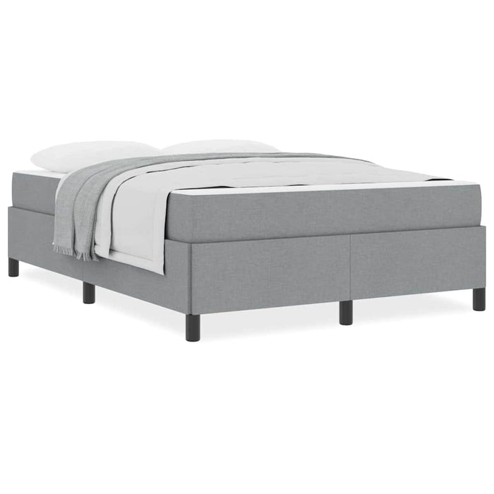 vidaXL Letto a molle Grigio chiaro e nero 140 x 200 cm