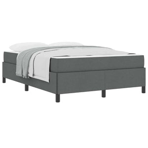 vidaXL Letto a molle Grigio scuro e Nero 140 x 200 cm