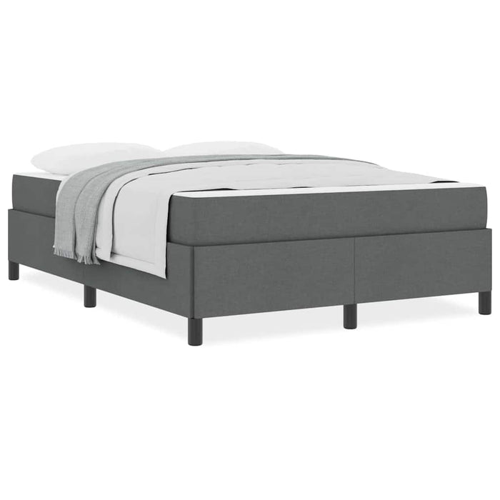 vidaXL Letto a molle Grigio scuro e Nero 140 x 200 cm