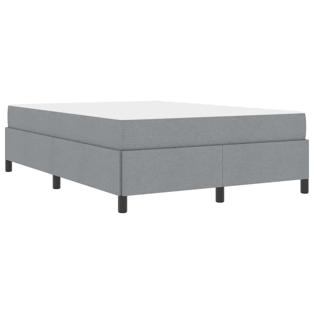 vidaXL Letto a molle Grigio chiaro e nero 160 x 200 cm