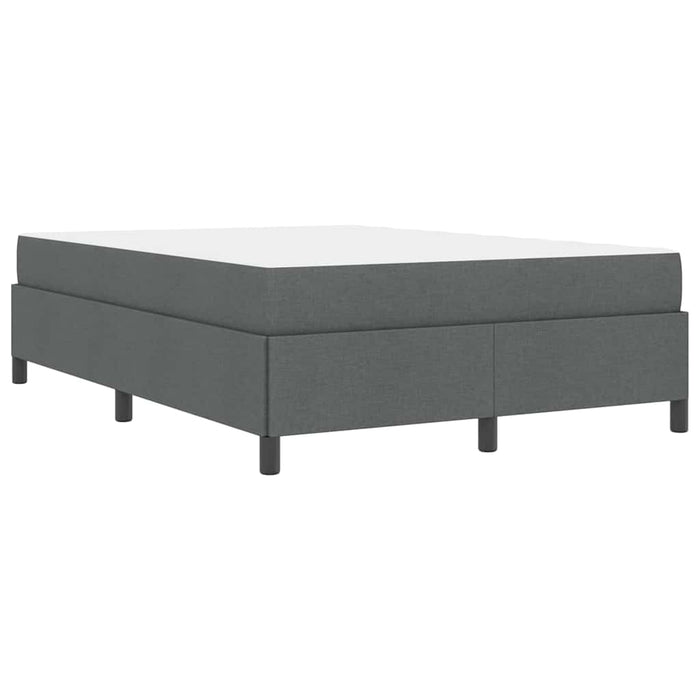 vidaXL Letto a molle Grigio scuro Nero 160 x 200 cm