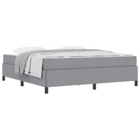 Letto a molle Grigio chiaro 180 x 200 cm Tessuto 3398878