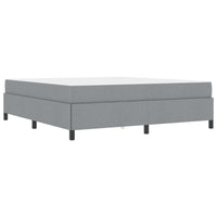Letto a molle Grigio chiaro 180 x 200 cm Tessuto 3398878