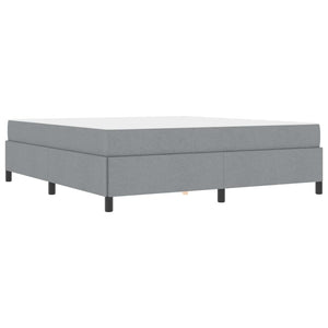 Letto a molle Grigio chiaro 180 x 200 cm Tessuto 3398878