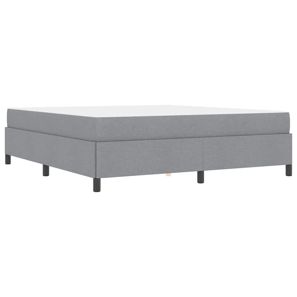 Letto a molle Grigio chiaro 180 x 200 cm Tessuto 3398878