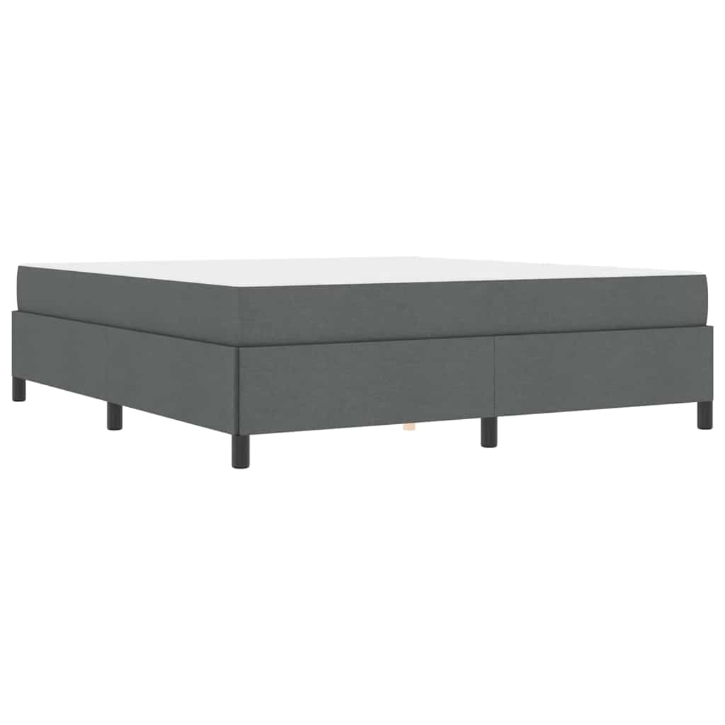 vidaXL Letto a molle Grigio scuro e Nero 180 x 200 cm