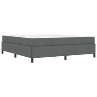 vidaXL Letto a molle Grigio scuro e Nero 180 x 200 cm