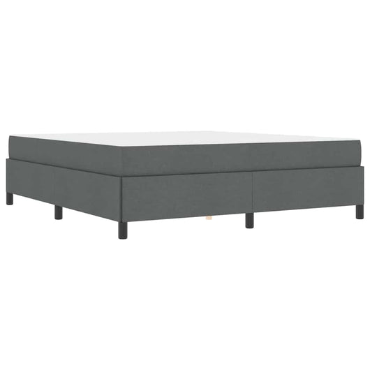 vidaXL Letto a molle Grigio scuro e Nero 180 x 200 cm