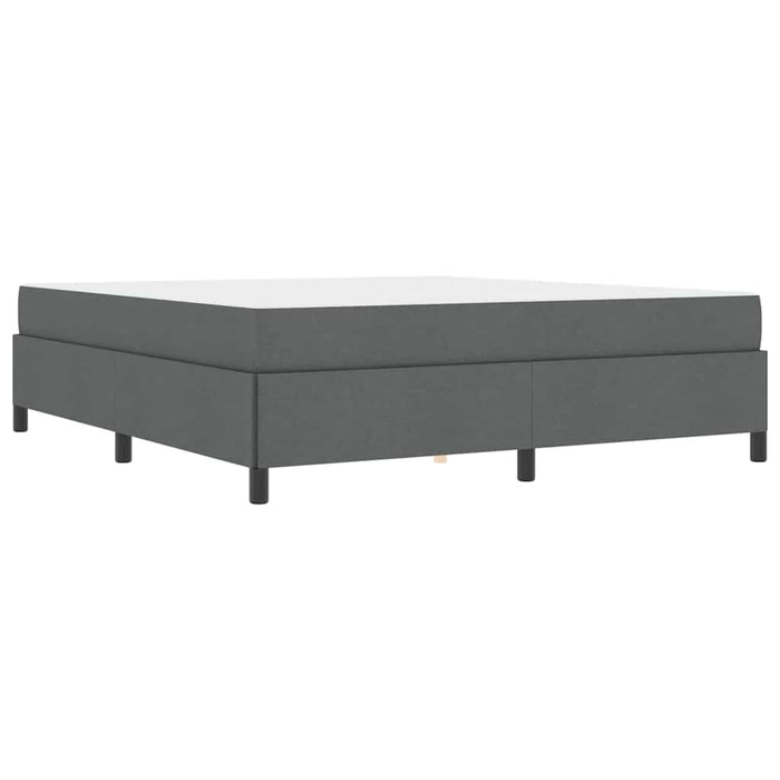 vidaXL Letto a molle Grigio scuro e Nero 180 x 200 cm
