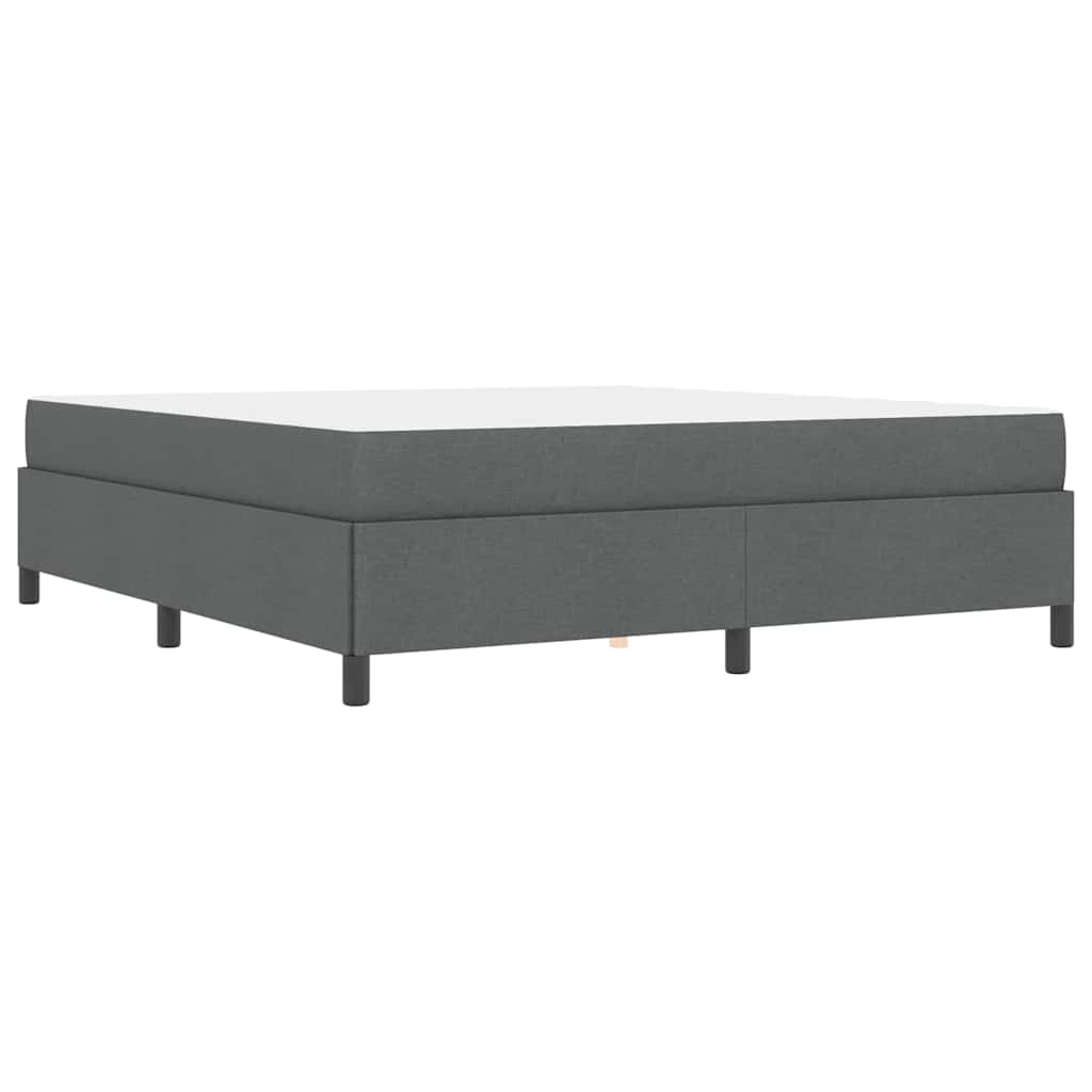 vidaXL Letto a molle Grigio scuro e Nero 180 x 200 cm