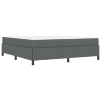 vidaXL Letto a molle Grigio scuro e Nero 180 x 200 cm