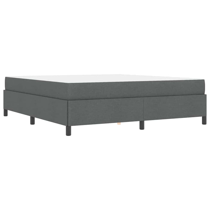vidaXL Letto a molle Grigio scuro e Nero 180 x 200 cm