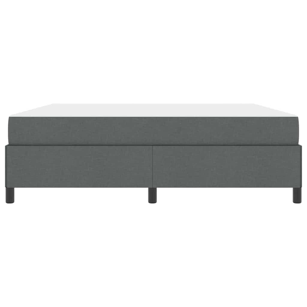 vidaXL Letto a molle Grigio scuro e Nero 180 x 200 cm