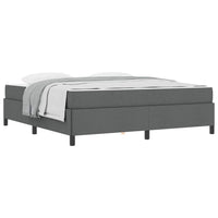 vidaXL Letto a molle Grigio scuro e Nero 180 x 200 cm