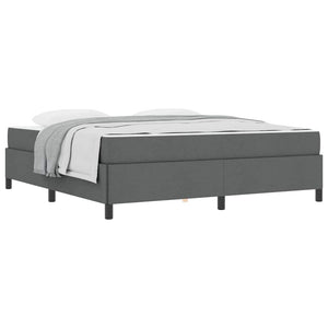 vidaXL Letto a molle Grigio scuro e Nero 180 x 200 cm