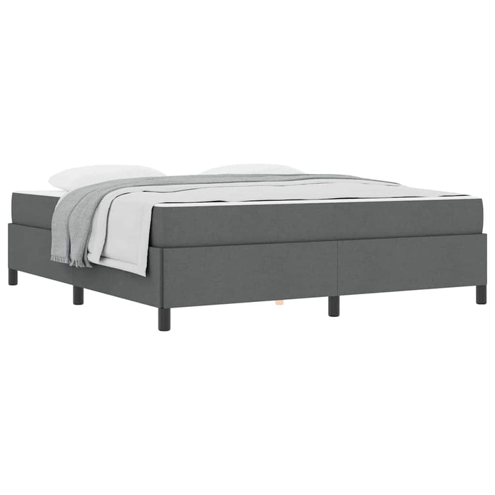 vidaXL Letto a molle Grigio scuro e Nero 180 x 200 cm