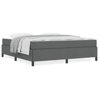 vidaXL Letto a molle Grigio scuro e Nero 180 x 200 cm