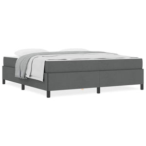 vidaXL Letto a molle Grigio scuro e Nero 180 x 200 cm