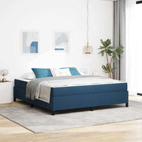 Letto a molle Blu 180 x 200 cm Tessuto 3398884