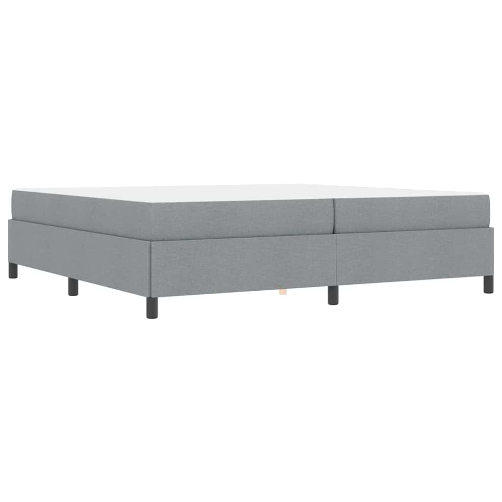 Letto a molle Grigio chiaro 200 x 200 cm Tessuto 3398885