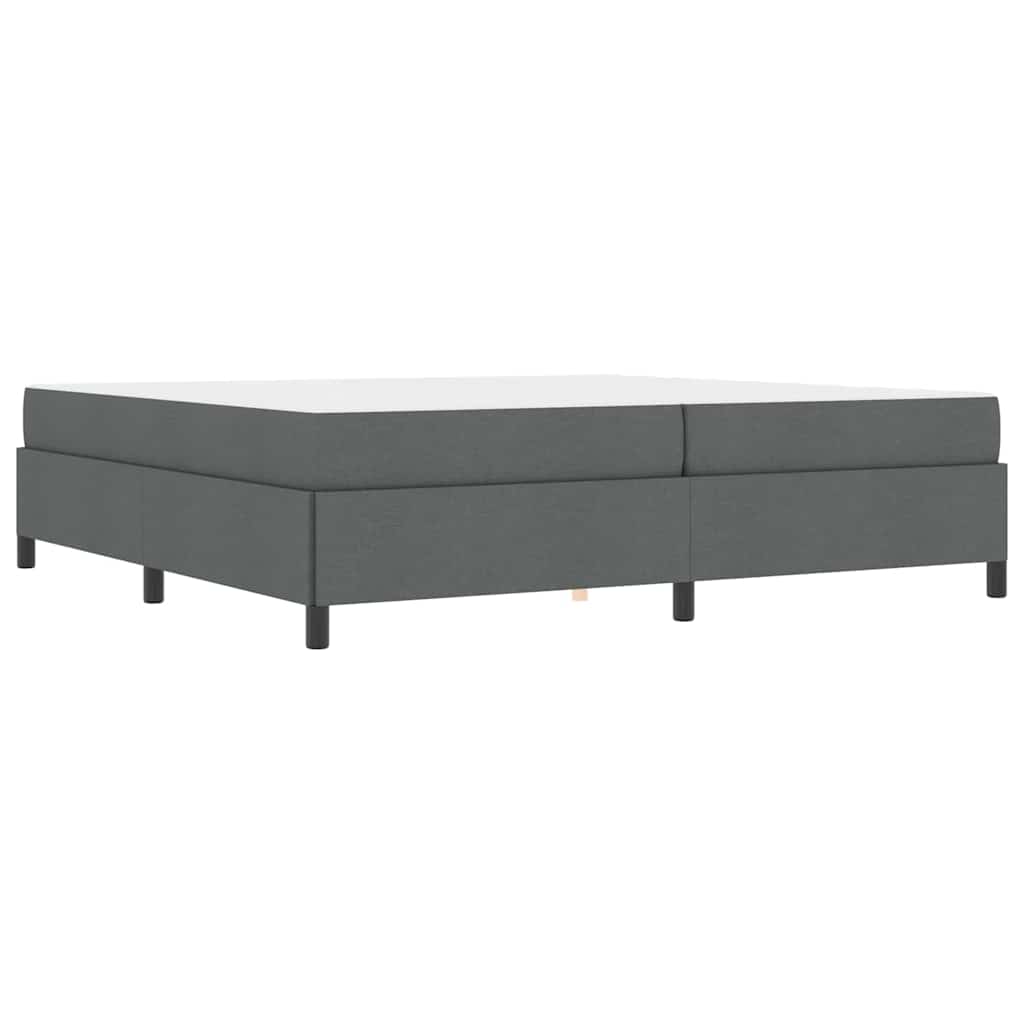 vidaXL Letto a molle Grigio scuro e Nero 200 x 200 cm