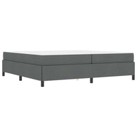 vidaXL Letto a molle Grigio scuro e Nero 200 x 200 cm