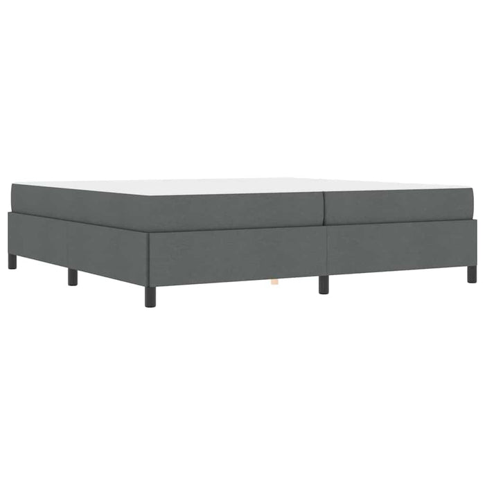 vidaXL Letto a molle Grigio scuro e Nero 200 x 200 cm