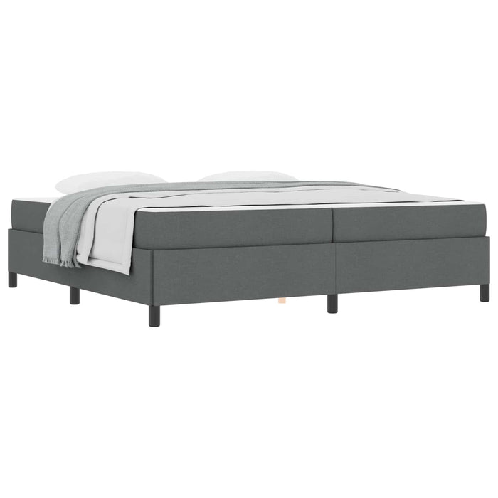 Letto a molle Grigio scuro 200 x 200 cm Tessuto 3398886