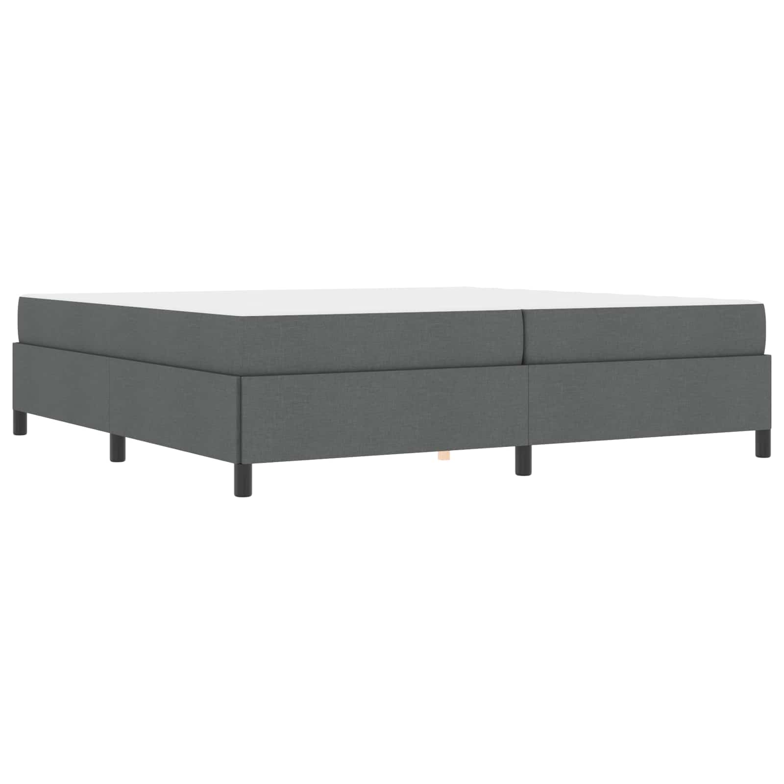 Letto a molle Grigio scuro 200 x 200 cm Tessuto 3398886