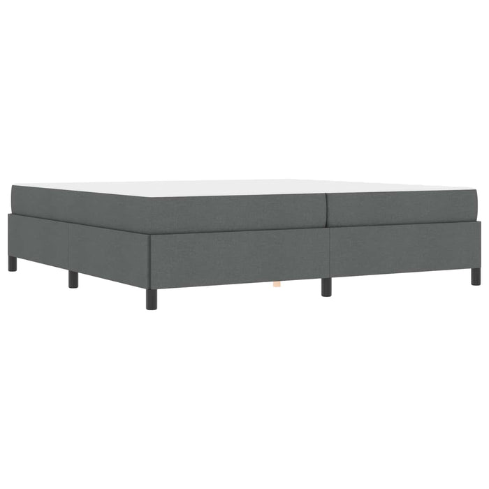 Letto a molle Grigio scuro 200 x 200 cm Tessuto 3398886
