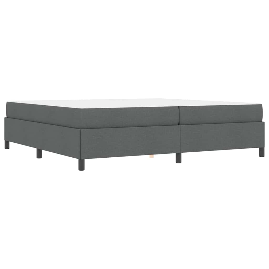 Letto a molle Grigio scuro 200 x 200 cm Tessuto 3398886