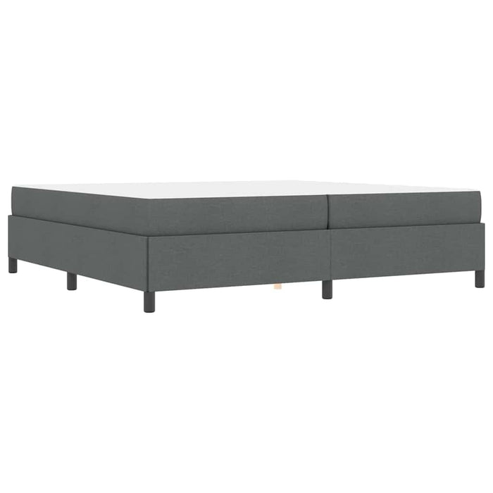 Letto a molle Grigio scuro 200 x 200 cm Tessuto 3398886
